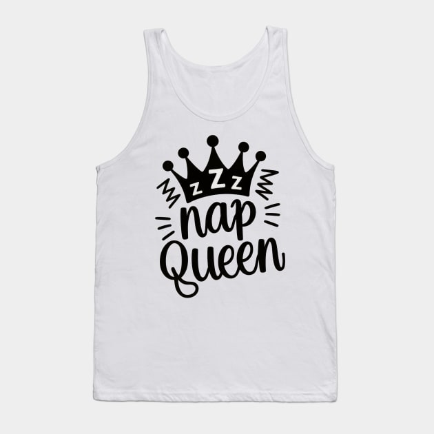 Nap Queen - Royalty of Rest Tank Top by Unlogico